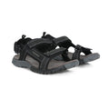 Black - Side - Trespass Mens Alderley Active Sandals