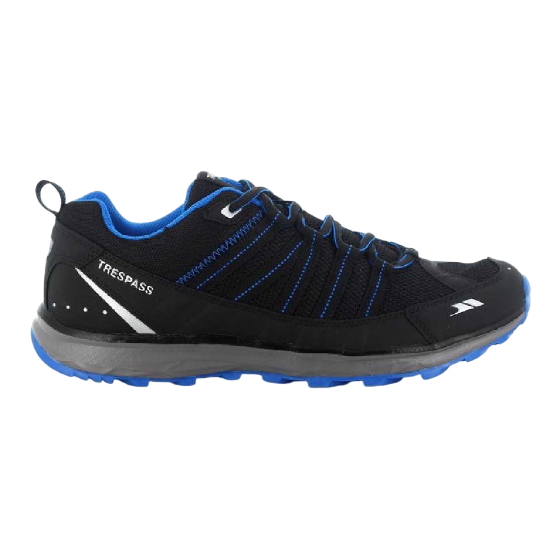 Black - Side - Trespass Mens Pace Lightweight Active Trainers