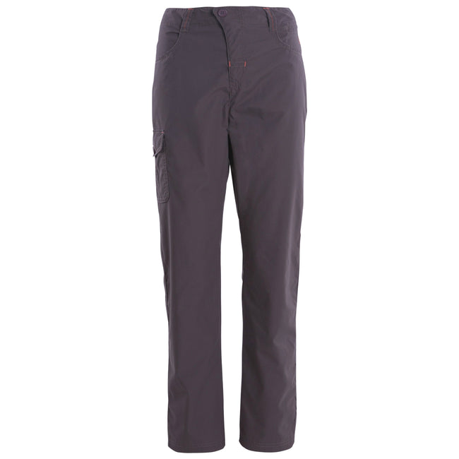 Dark Grey - Front - Trespass Womens-Ladies Rambler Water Repellent Outdoor Trousers