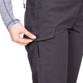 Dark Grey - Lifestyle - Trespass Womens-Ladies Rambler Water Repellent Outdoor Trousers