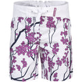 White - Front - Trespass Childrens Girls Mabel Lightweight Patterned Board Shorts