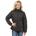 Black - Side - Trespass Womens-Ladies Letty Full Zip Up Down Jacket