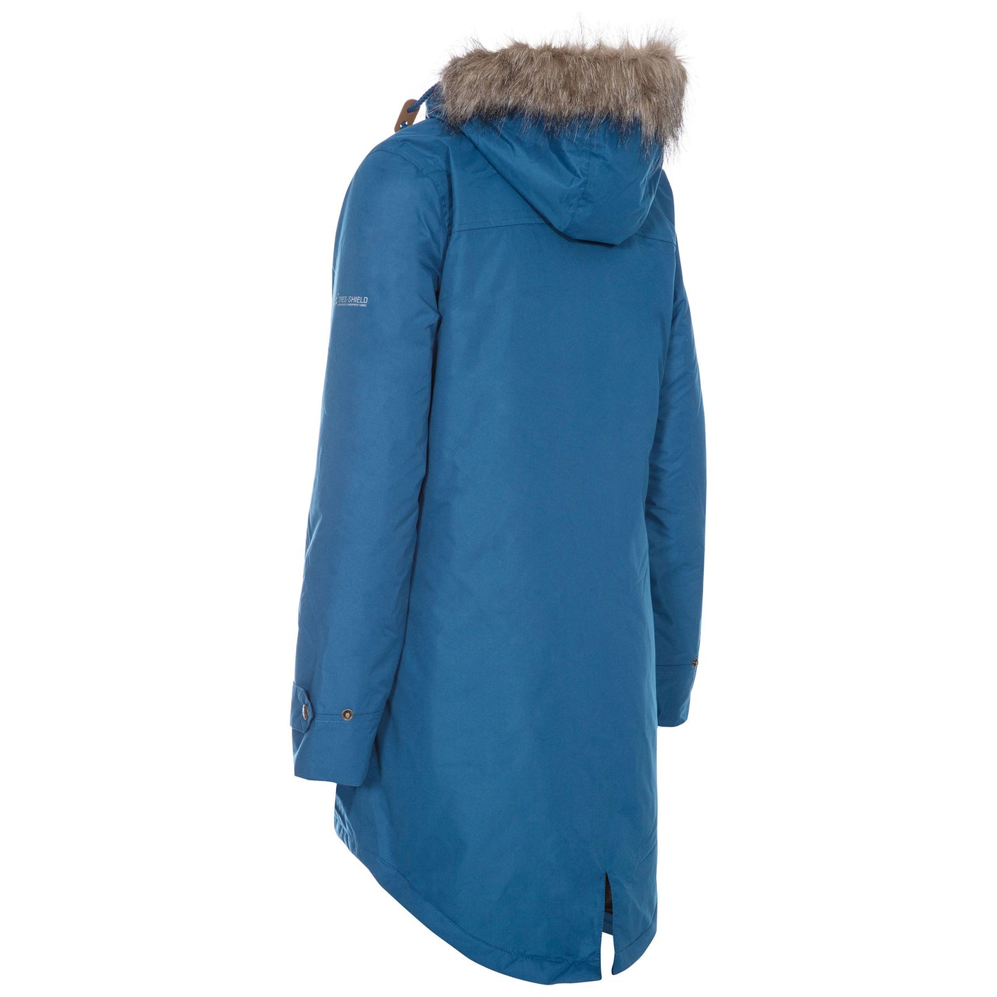 Indigo - Side - Trespass Womens-Ladies Clea Waterproof Parka
