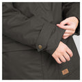 Dark Khaki - Side - Trespass Womens-Ladies Clea Waterproof Padded Jacket