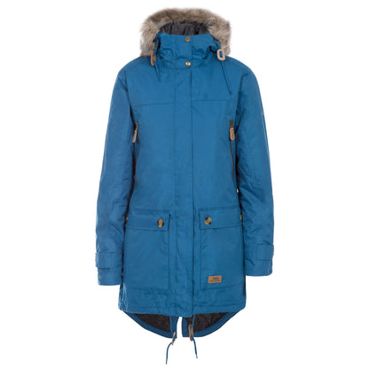 Indigo - Front - Trespass Womens-Ladies Clea Waterproof Parka