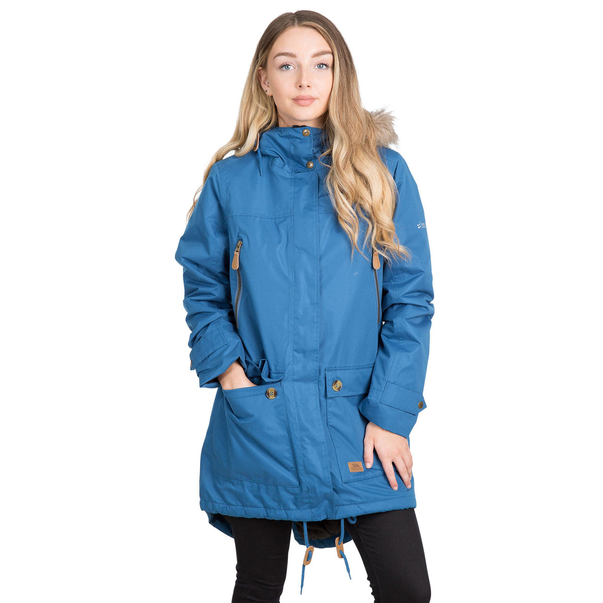 Indigo - Back - Trespass Womens-Ladies Clea Waterproof Parka