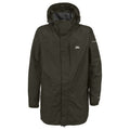 Khaki - Front - Trespass Mens Edwin Hooded Full Zip Waterproof Coat-Jacket