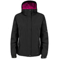 Black - Back - Trespass Womens-Ladies Malissa Lightly Padded Waterproof Jacket