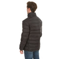 Black - Side - Trespass Mens Retreat Full Zip Up Down Jacket