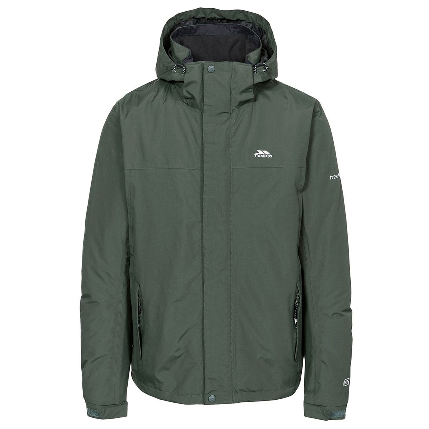 Olive - Front - Trespass Mens Donelly Waterproof Padded Jacket