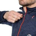 Navy Marl - Pack Shot - Trespass Mens Collins Half Zip Fleece Top