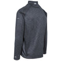 Black Marl - Side - Trespass Mens Collins Half Zip Fleece Top