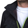 Black Marl - Pack Shot - Trespass Mens Collins Half Zip Fleece Top