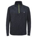 Black Marl - Front - Trespass Mens Collins Half Zip Fleece Top