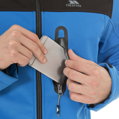 Bright Blue - Pack Shot - Trespass Mens Hebron Waterproof Softshell Jacket