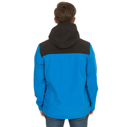 Bright Blue - Side - Trespass Mens Hebron Waterproof Softshell Jacket