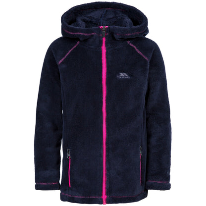 Ink - Front - Trespass Childrens Girls Lysle Full Zip Hoodie