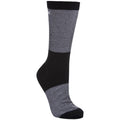 Black - Front - Trespass Mens Tippo Two Tone Lightweight Coolmax Socks (1 Pair)