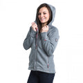 Grey Marl - Pack Shot - Trespass Womens-Ladies Whirlwind Full Zip Hooded Fleece Jacket