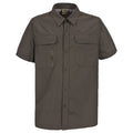 Dark Khaki - Front - Trespass Mens Colly Short Sleeve Quick Dry Shirt