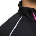 Black - Side - Trespass Womens-Ladies Teegan Full Zip Long Sleeve Active Top