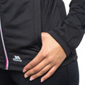 Black - Pack Shot - Trespass Womens-Ladies Teegan Full Zip Long Sleeve Active Top