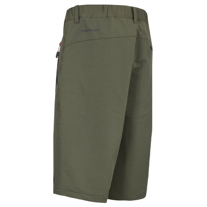 Khaki - Back - Trespass Mens Garison Travel Shorts