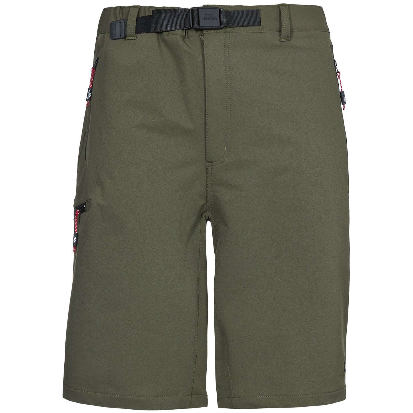 Khaki - Front - Trespass Mens Garison Travel Shorts