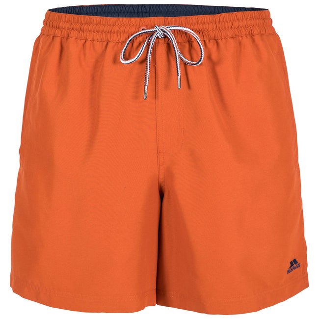 Burnt Orange - Front - Trespass Mens Granvin Casual Shorts