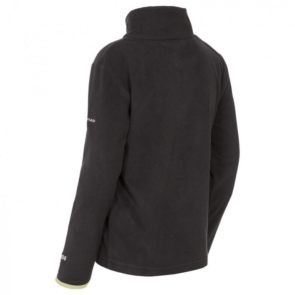 Black - Back - Trespass Childrens Boys Etto Half Zip Fleece Top