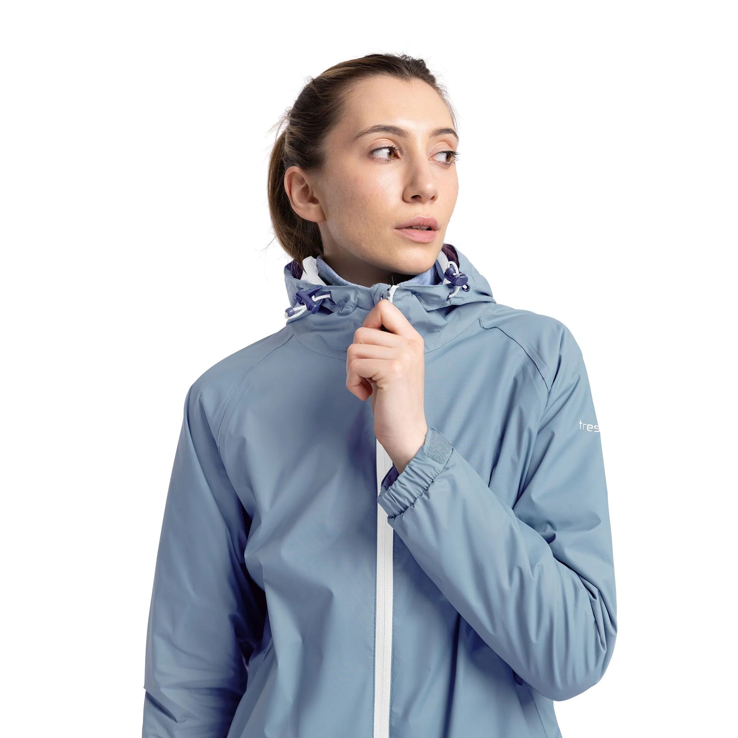 Pewter Grey - Lifestyle - Trespass Womens-Ladies Tayah II Waterproof Jacket