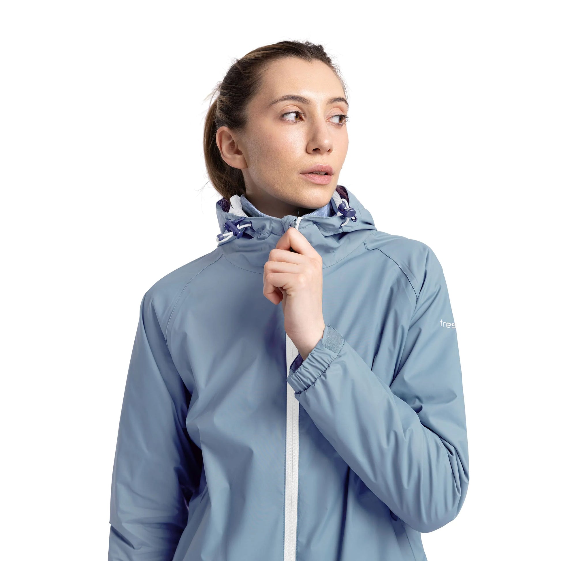 Pewter Grey - Lifestyle - Trespass Womens-Ladies Tayah II Waterproof Jacket