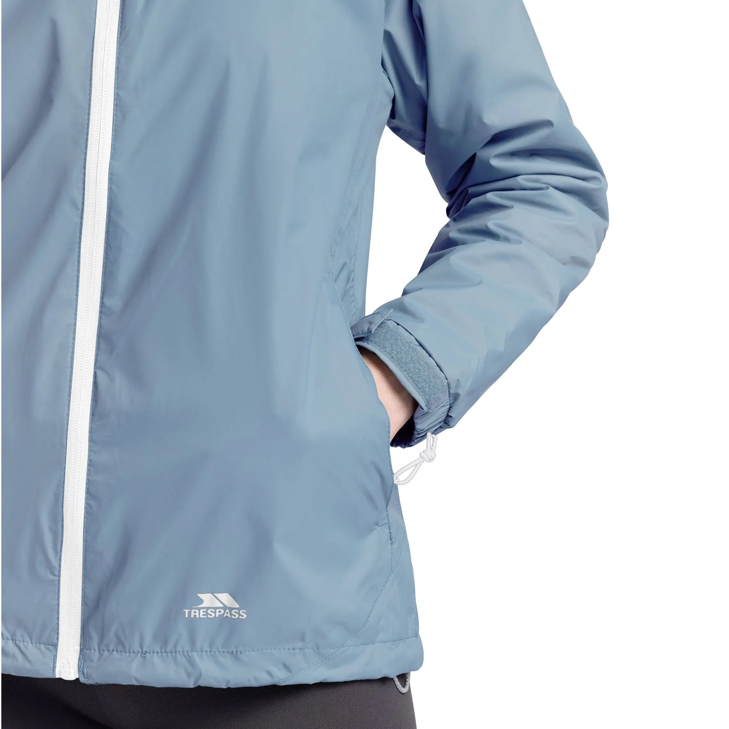 Pewter Grey - Pack Shot - Trespass Womens-Ladies Tayah II Waterproof Jacket