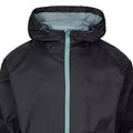Black-Teal - Side - Trespass Womens-Ladies Tayah II Waterproof Jacket