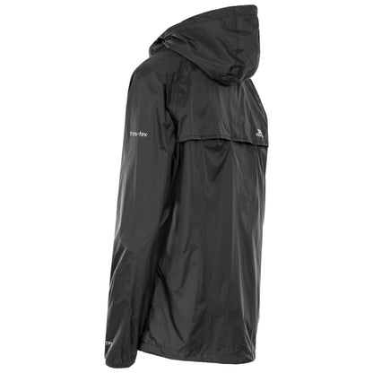 Black - Lifestyle - Trespass Womens-Ladies Qikpac Packaway Waterproof Jacket