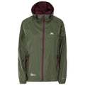 Moss - Front - Trespass Womens-Ladies Qikpac Packaway Waterproof Jacket