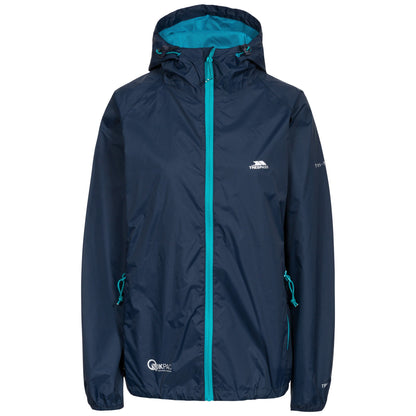 Navy - Front - Trespass Womens-Ladies Qikpac Packaway Waterproof Jacket