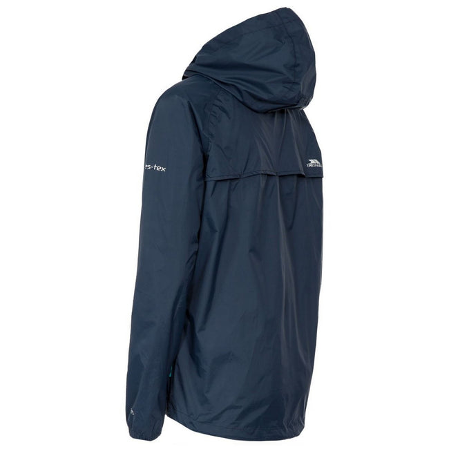 Navy - Lifestyle - Trespass Womens-Ladies Qikpac Packaway Waterproof Jacket