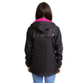 Black - Back - Trespass Womens-Ladies Qikpac Waterproof Packaway Shell Jacket