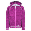 Purple Orchid Marl - Front - Trespass Childrens Girls Goodness Full Zip Hooded Fleece Jacket