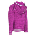 Purple Orchid Marl - Back - Trespass Childrens Girls Goodness Full Zip Hooded Fleece Jacket