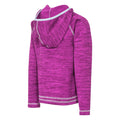 Purple Orchid Marl - Side - Trespass Childrens Girls Goodness Full Zip Hooded Fleece Jacket