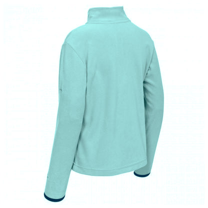Teal Mist - Back - Trespass Childrens Girls Sybil Half Zip Microfleece Top