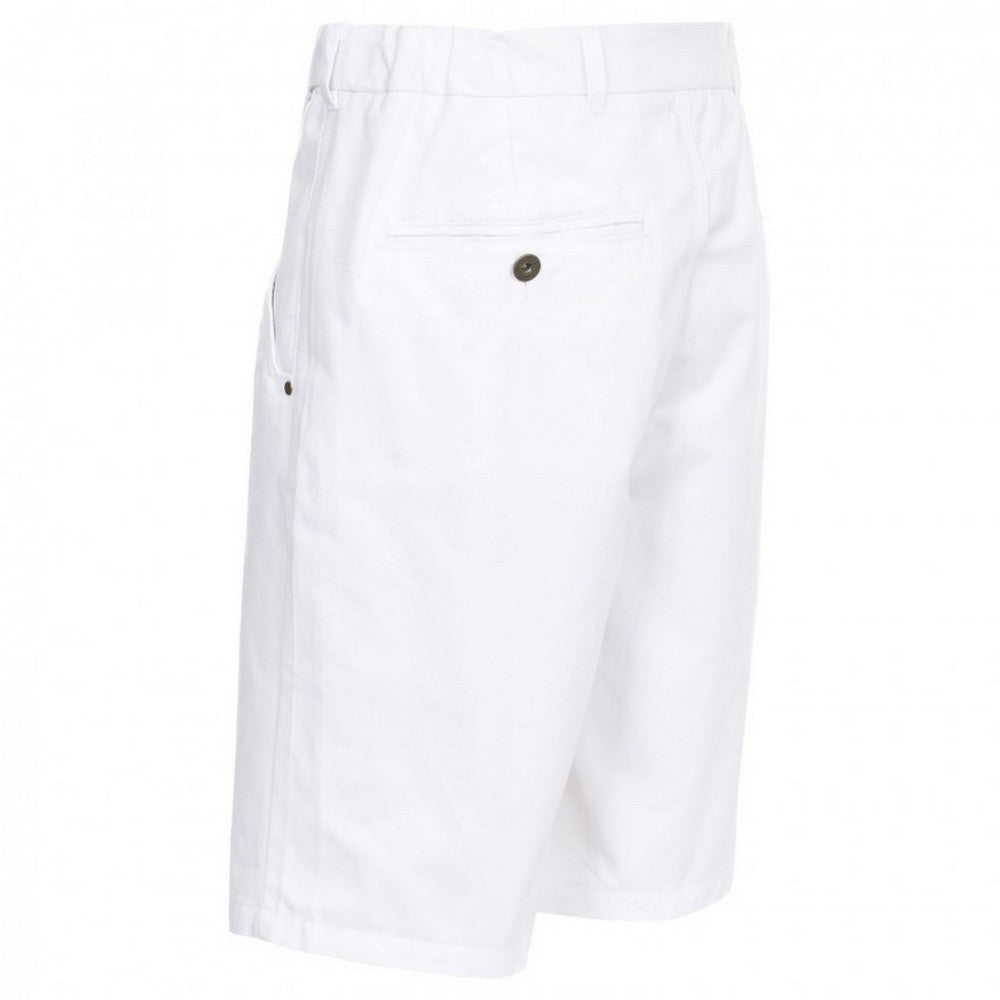 White - Back - Trespass Mens Firewall Casual Shorts