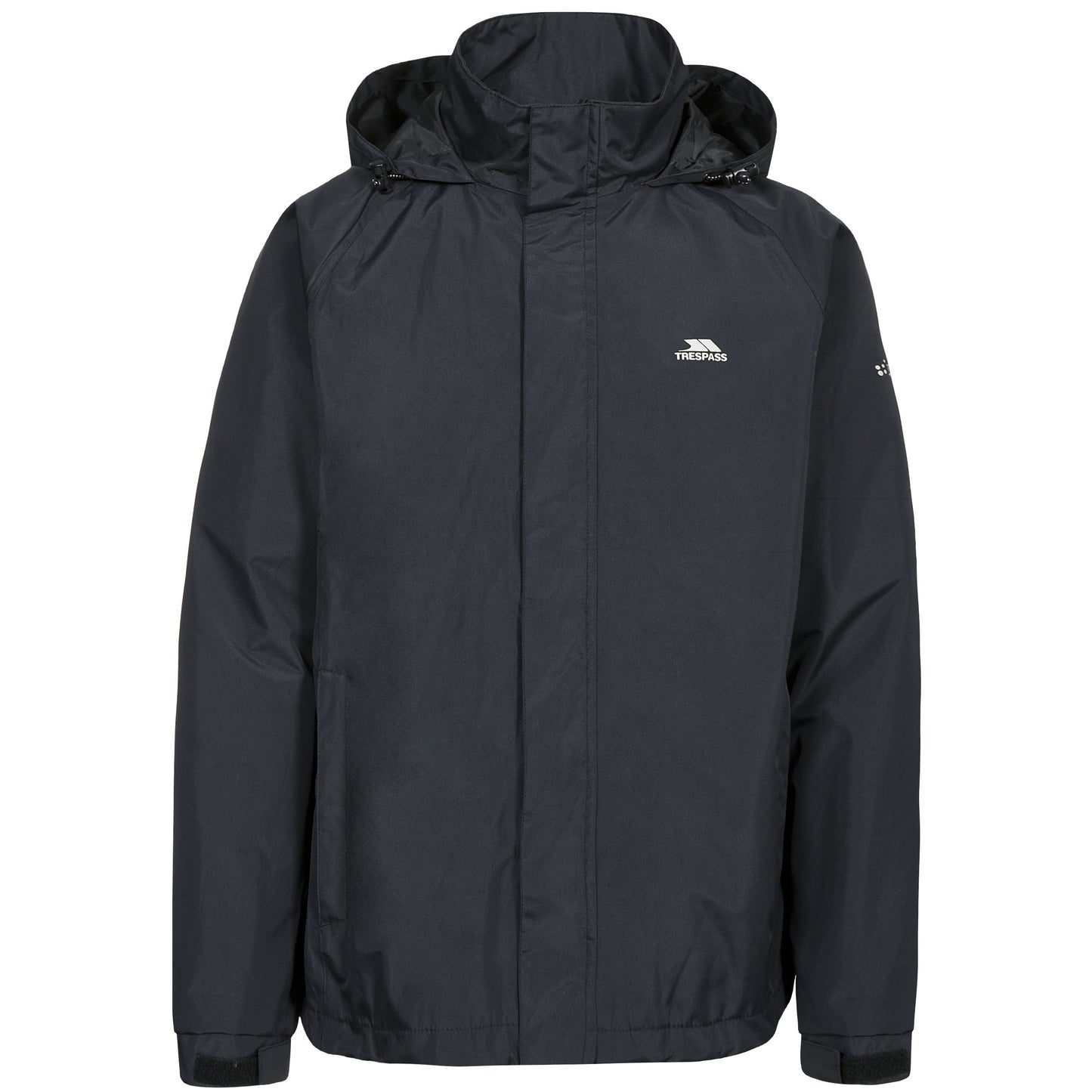 Black - Front - Trespass Mens Nabro II Waterproof Jacket