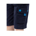 Navy - Side - Trespass Childrens Boys Marty Cargo Shorts