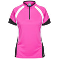 Pink Glow - Front - Trespass Womens-Ladies Harpa Short Sleeve Cycling Top
