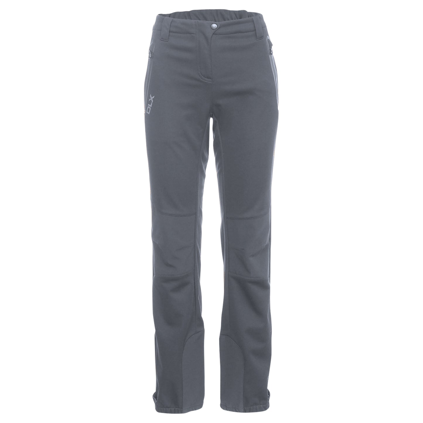 Carbon - Front - Trespass Womens-Ladies Sola Softshell Outdoor Trousers