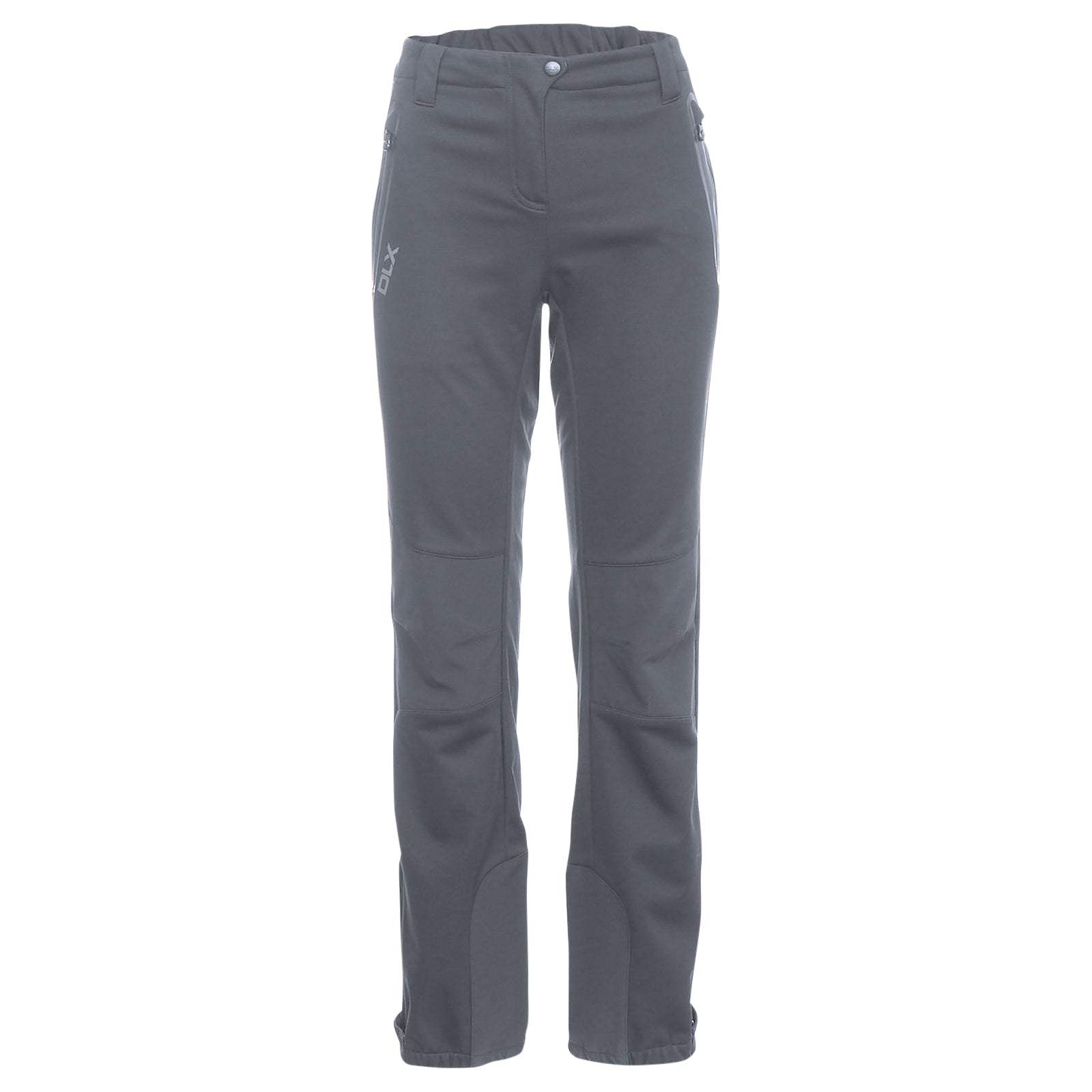 Carbon - Front - Trespass Womens-Ladies Sola Softshell Outdoor Trousers