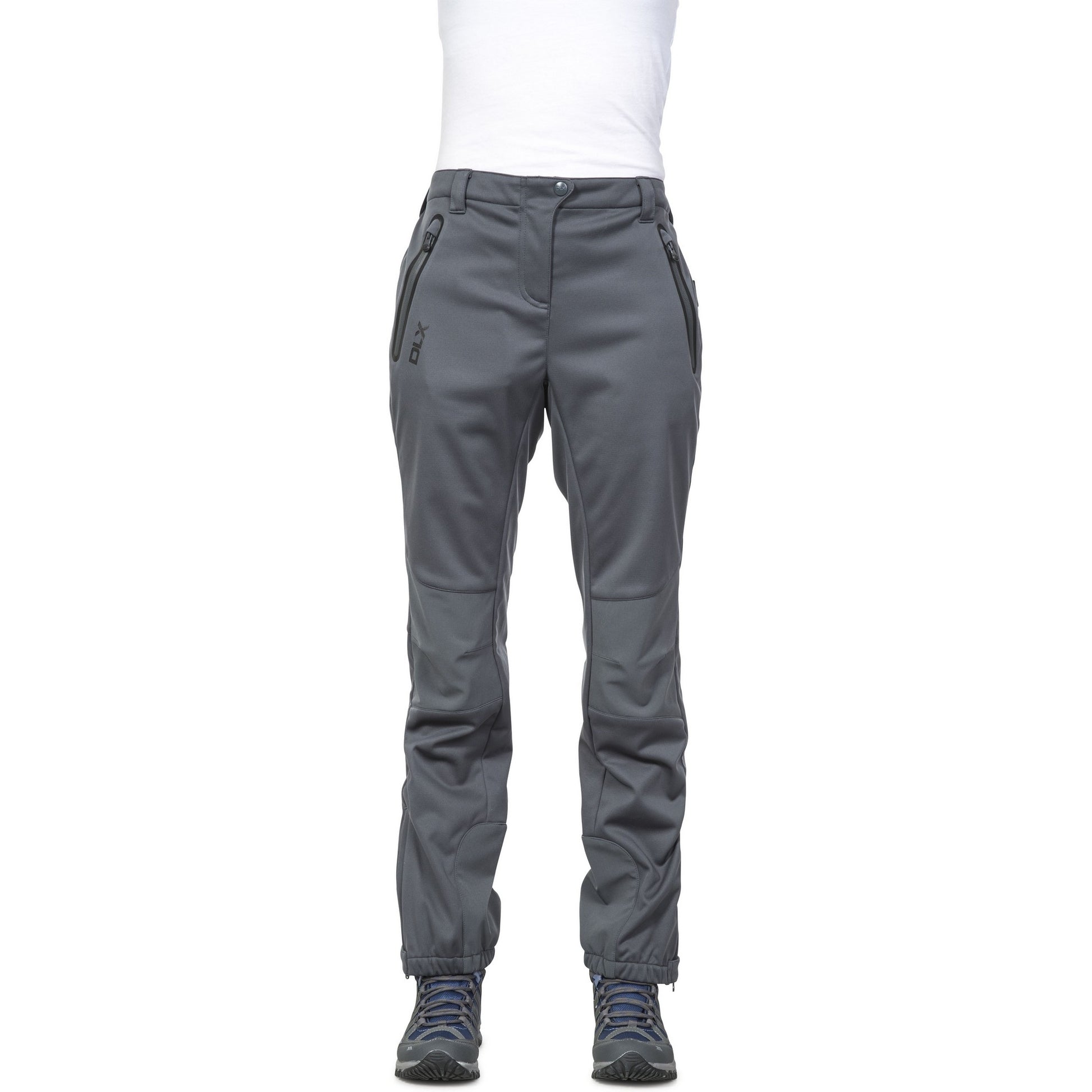 Carbon - Back - Trespass Womens-Ladies Sola Softshell Outdoor Trousers